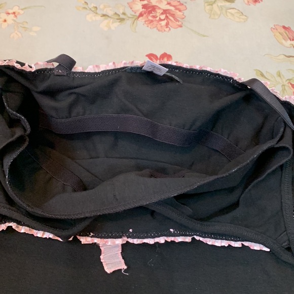 LARRIVO Emily Chemise Solid. Black. Size Small - Picture 8 of 10
